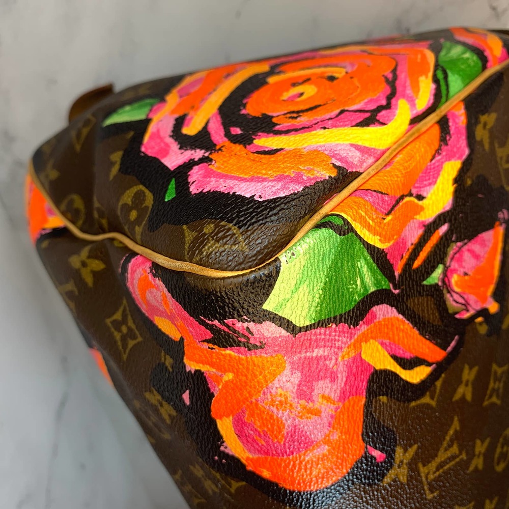 ❌❌ LOUIS VUITTON Monogram Roses Speedy 30 bag Stephen Sprouse vintage authentic - Picture 11 of 15